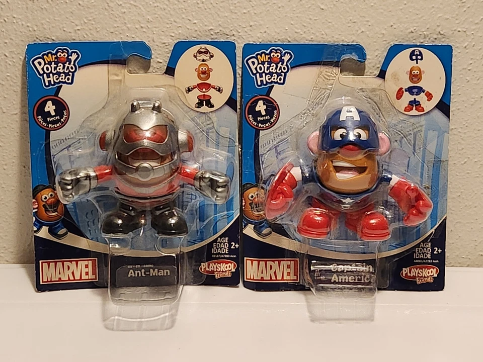 Playschool MARVEL Mr Potato Head Lote de 2 Vengadores: Capitán América y Ant Man Foto 1 de 4
