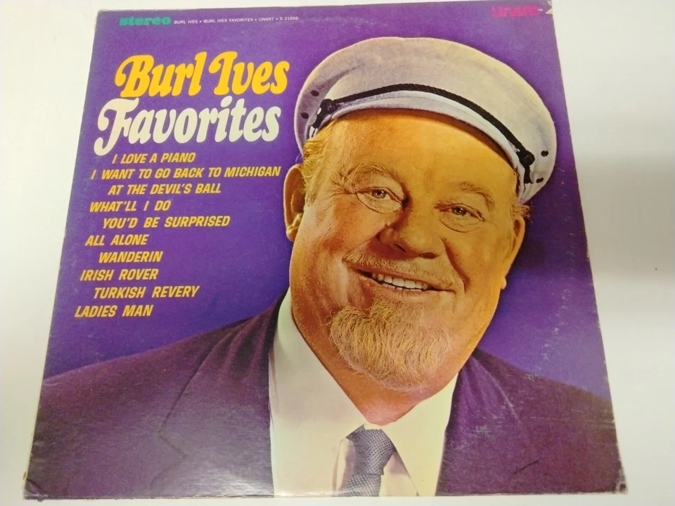 Burl Ives - Favorites 1967 Unart 12" 33 RPM LP (NM) Pop, Vocal Vinyl Record - Image 1 of 2
