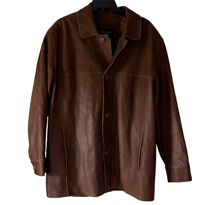 Chaqueta de cuero genuino Daniel Cremieux Signature Collection talla grande Foto 1 de 4