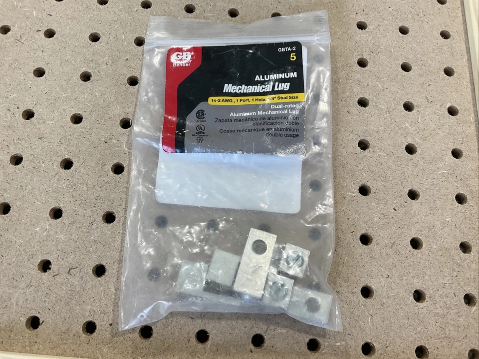 Gardner Bender 14-2 AWG Electrical Lug Silver 5 PK - Case of 1 3005183