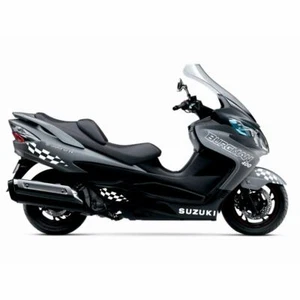 10 WHITE FAIRING GRAPHIC STICKERS FOR SUZUKI 400 AN BURGMAN K7 2006-2013 - Picture 1 of 2