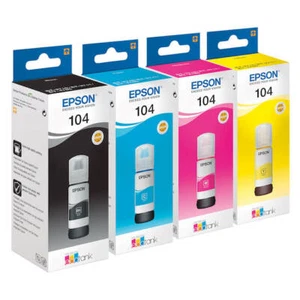 Epson 104 Juego de 4 Botellas de Tinta Epson EcoTank Genuinas - Imagen 1 de 1