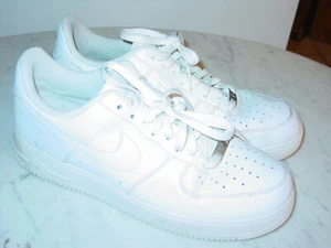 2009 Nike Air Force One 07 White Leather Low Basketball Shoes! Size 11.5 $120.00 - Picture 1 of 12