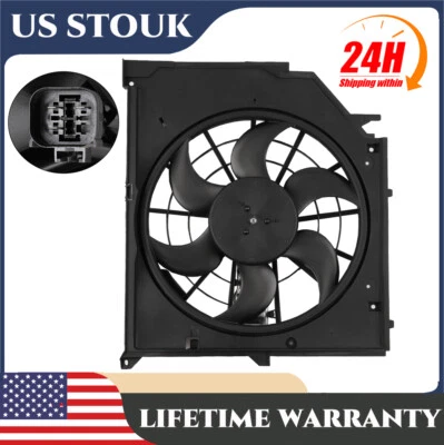 Radiator Cooling Fan Assembly For 2000-2005 BMW E46 320i 325i 330i 17117510617 Foto 1 de 4