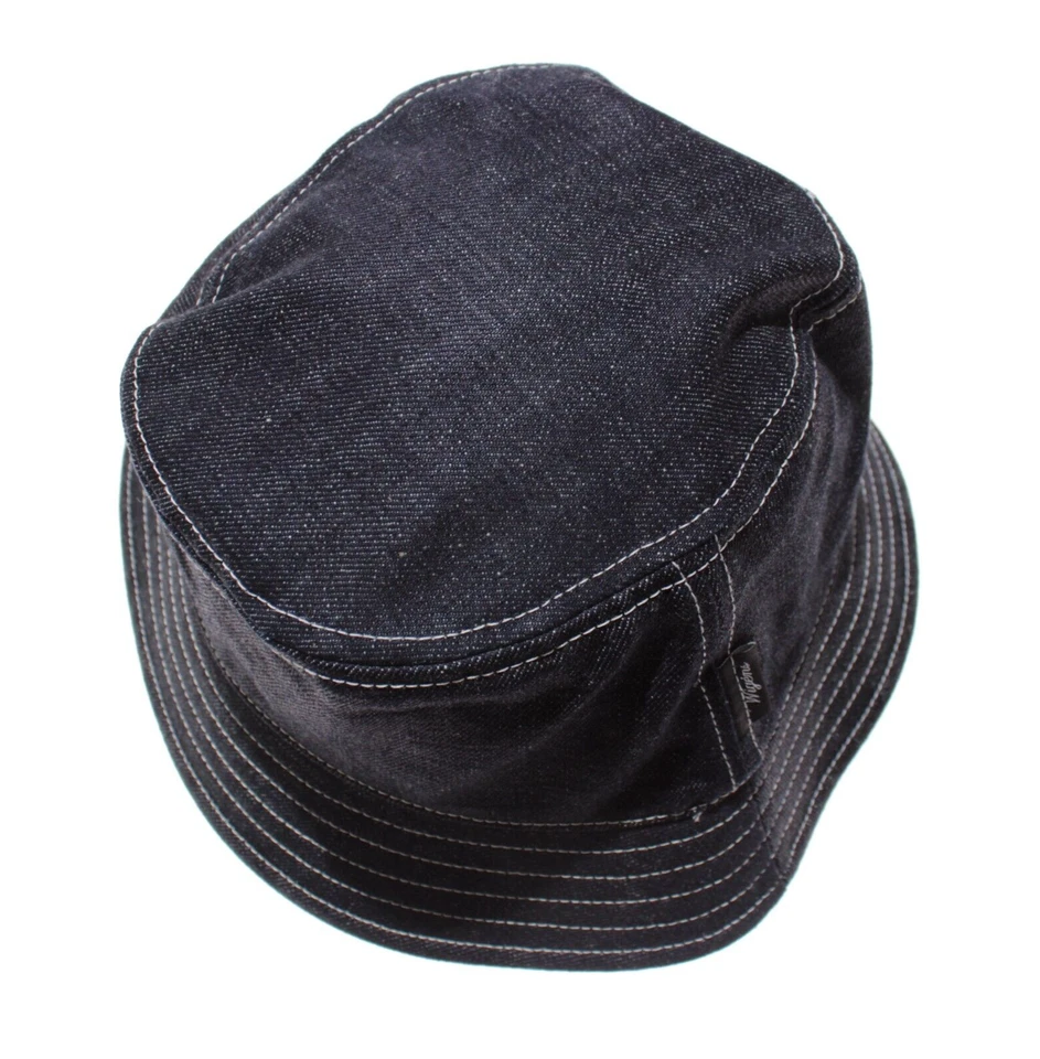 Wigens NWT Denim Bucket Hat Size 59, 7 & 3/8ths in Blue 100% Cotton - Image 1 of 4