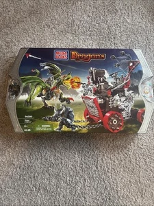 Mega Bloks 96000 Dragons Siege Chariot New In Box SEALED 195 Pieces Retired Set - Picture 1 of 6