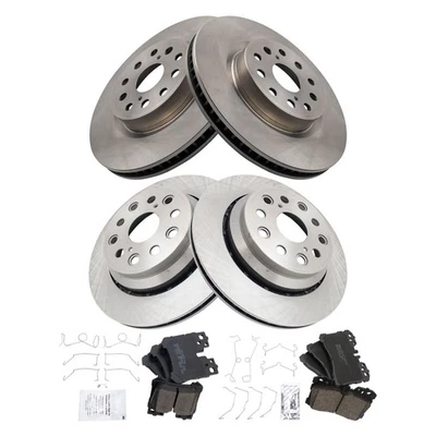 Комплект керамических тормозных колодок и ротора подходит для Lexus LS460 2007-2017 годов выпуска - Изображение 1 из 4