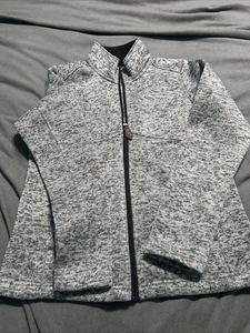 Knoss Inspire Full Zip Sweater Fleecejacke Damen S hell meliert grau - Bild 1 von 7