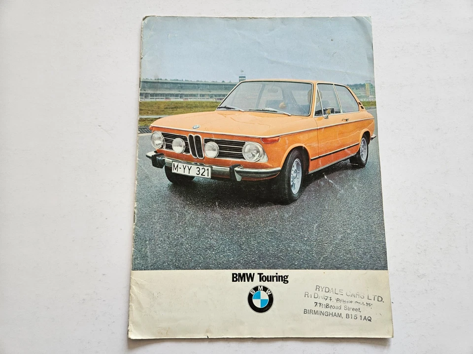 BMW 1600 1800 2000 TII TOURING FOLLETO DE VENTAS 1971 1972 Foto 1 de 4