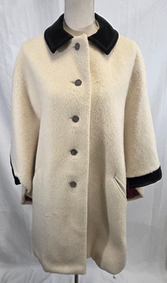 Unbranded Shepard Loden Cream Wool Cape Coat 1960's One Size - Image 1 of 4