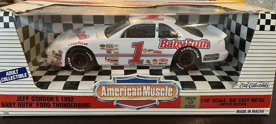 Jeff Gordon 1992 #1 Baby ruth american muscle 1/18 diecast - Image 1 of 1