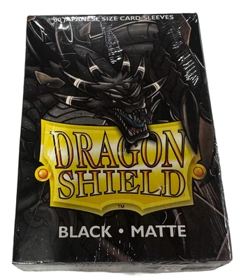 Dragon Shield Matte Black Japanese Size Card Sleeves 60ct – New Sealed Foto 1 de 4