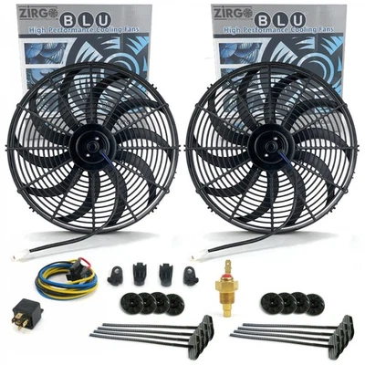 Ventiladores Zirgo Super Cool Pack Twin 16" S Blade - Kit de refrigeración de rendimiento 12V DC  Foto 1 de 4