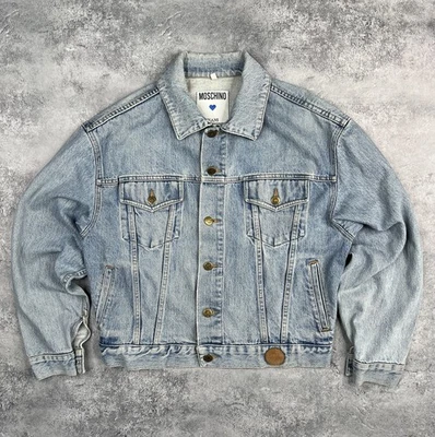 Moschino Jeans Denim Mujer Chaqueta Años 90 Vintage Talla 44 Foto 1 de 4