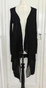 COAST Very Fine & Light Waterfall Cardigan Small / UK 8-10 - Silk Trim - Picture 1 of 7