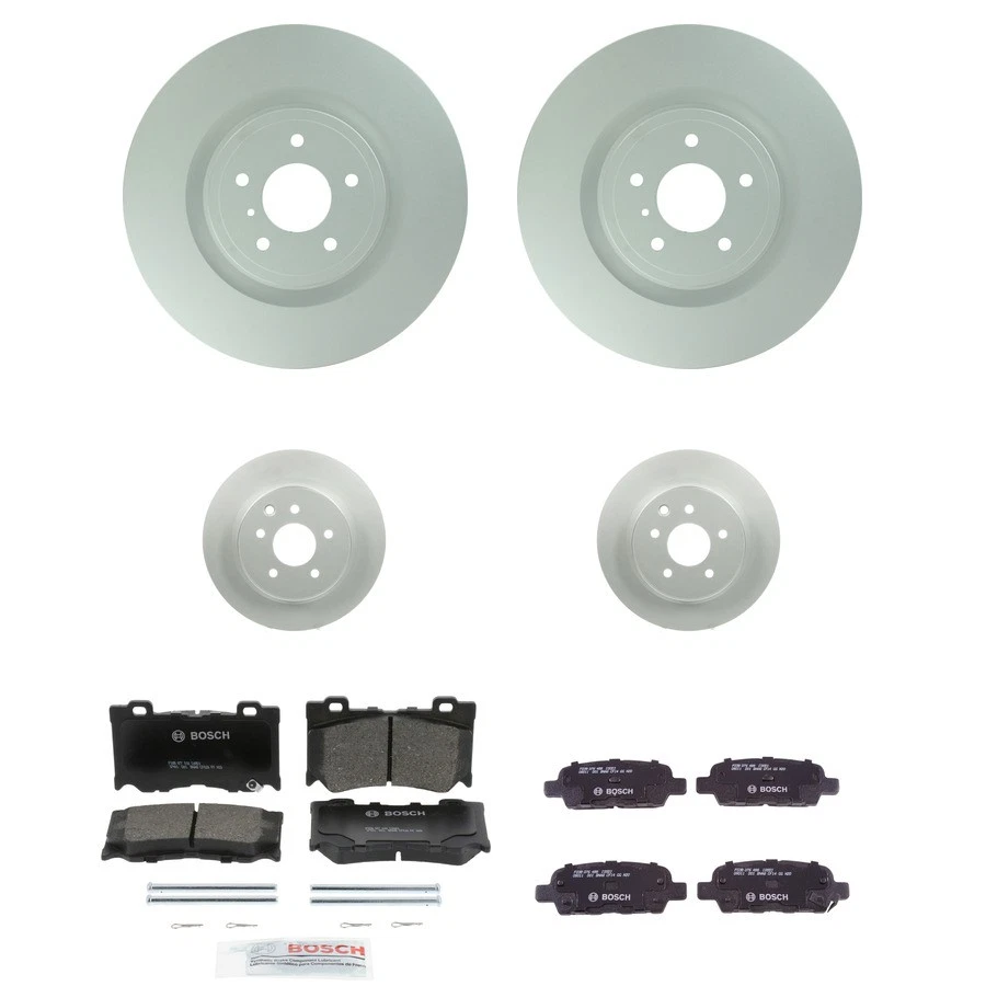 Bosch QuietCast Ceramic Brake Pad and Rotor Kit For 09-24 INFINITI G37 Nissan Z Foto 1 de 4