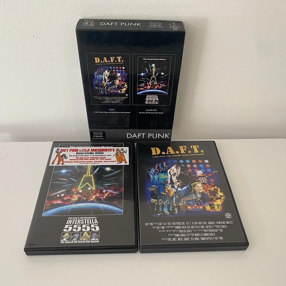 Daft Punk Interstella 5555 & D.A.F.T DVD Box Set Leiji Matsumoto Limited Rare - Image 1 of 4