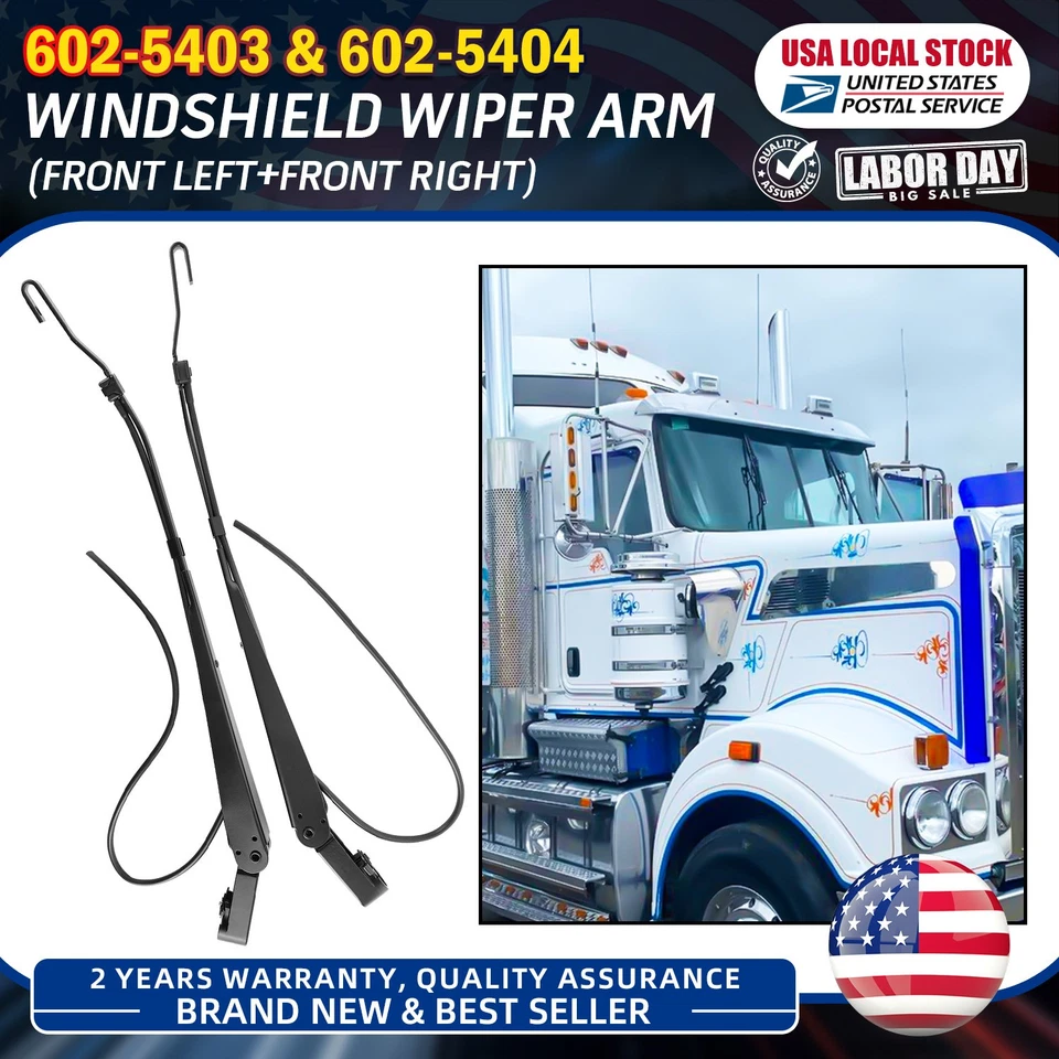 New For Kenworth T600 T600A T660 T800 RH LH Both Sides Windshield Wiper Arms - Изображение 1 из 4