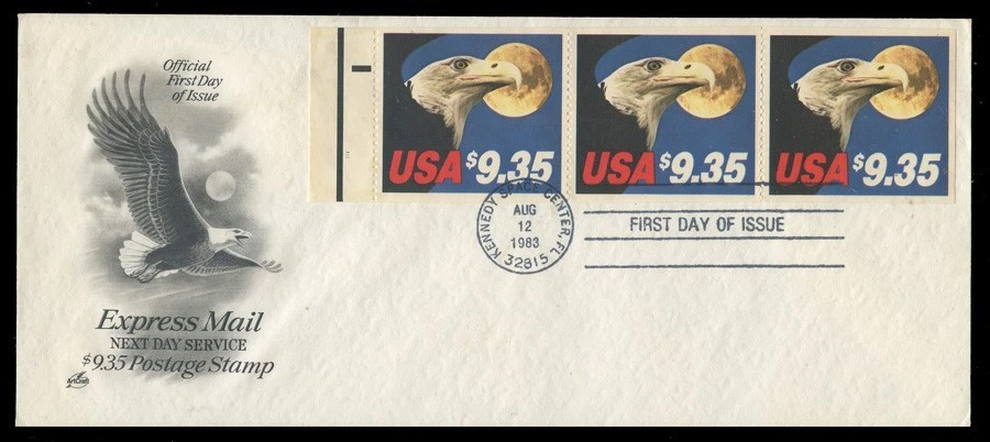 SC.# 1909a $9.35 EAGLE BOOKLET PANE OF 3 FIRST DAY COVER - ARTCRAFT - Image 1 of 2