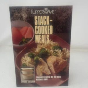Tupperware Stack Cooked Meals Spiral Bound 1990 Spiral Bound HC Vintage - Picture 1 of 9