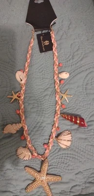 Collar House Of Harlow Conchas Marinas Estrella de Mar Oceana Nuevo Dorado Foto 1 de 4