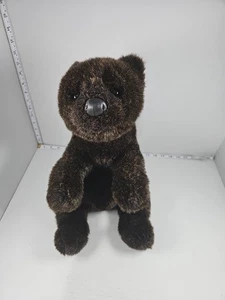 Gund EDDIE BAUER Grizzly Bear Dark Brown 13” Plush Realistic Stuffed Animal - Picture 1 of 9