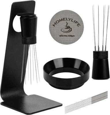 WDT Tools Espresso 150um Puck Juego de Pantalla 51mm Kit de Accesorios Agitador de Café Foto 1 de 4