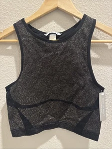 Victoria's Secret - Flow On Point - Damen Sport BH - schwarz mit Glitzer - NEU - Bild 1 von 9