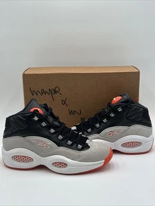 Reebok Pump Question nero grigio arancione campione 2014 taglia 9 nuovo M44090 - Foto 1 di 23