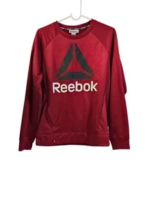 Reebok Sz XXL 18 Boys Essential Fleece Crewneck Red Sweater - Picture 1 of 4