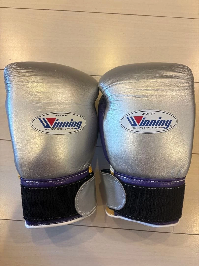 Winning ボクシンググローブ 10oz シルバー 新品未使用】Winning ボクシンググローブ 10oz - メルカリ
