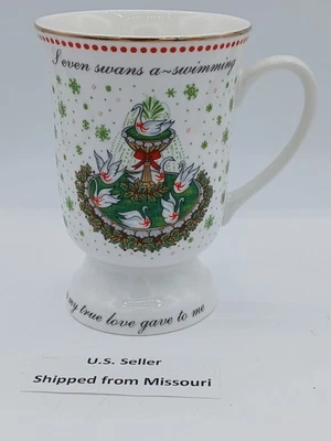 Taza con patas American Atelier 12 días de Navidad 7 cisnes a natación 7º Foto 1 de 4