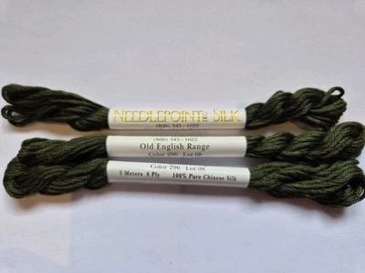 3x NEEDLEPOINT SILK NPS Embroidery Thread  - 296 Old English Range - Image 1 of 2