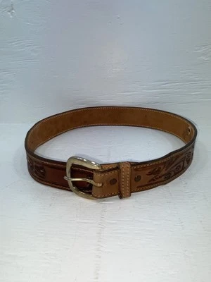 "Nuevo cinturón marrón cuero genuino Tex tostado 30"" #1638B JJ-160" Foto 1 de 4