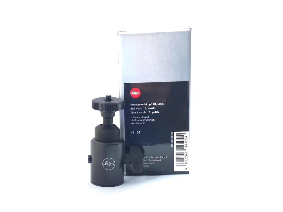 Genuine Leica Ball Head 18 Series Short Black #14109 - Image 1 of 3