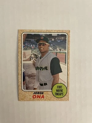 2017 Topps Heritage Minor League #127 Jorge Ona - Image 1 of 2