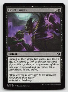 Cruel Truths C Tarkir: Dragonstorm 76 NM - Picture 1 of 2