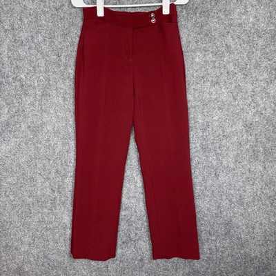 White House Black Market Pants Womens Size 4 Red The Slim Flare - Image 1 of 4
