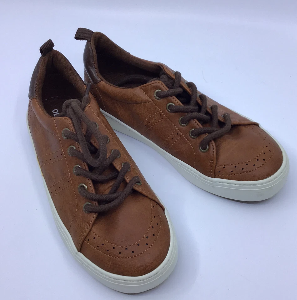 Old Navy Youth  Brown Casual Sneakers Shoes Sz 2 EUC - Image 1 of 4