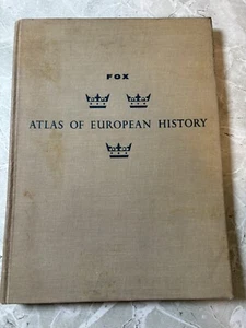 Atlas of European History by Fox HC 1957 1st Ed Free Shipping VINTAGE - Bild 1 von 8