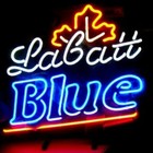 New Labatt Blue Beer Neon Light Sign 20"x16" Lamp Bar Maple Leaf for sale