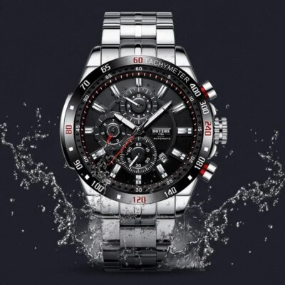 Reloj BOYZHE 45MM Automático Mecánico Acero Inoxidable Manecillas Luminosas Impermeable Foto 1 de 4