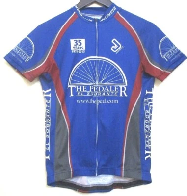 Camiseta de ciclismo JAKROO The Pedaler pequena S feminina azul - Imagem 1 de 4