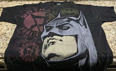 VINTAGE 90'S BATMAN ALL OVER PRINT T-SHIRT XL RARE NEW RARE AOP  - Image 1 of 4