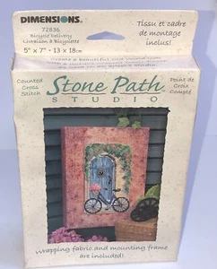 Dimensions Cross Stitch Kit Stone Path Studio Basket Delivery 72836. - Bild 1 von 9