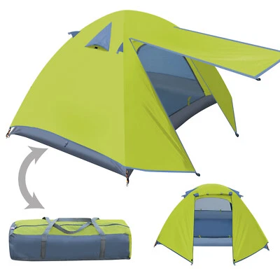 1-2 Personas Doble Capa Exterior Toldo Impermeable Camping Senderismo Mochilero Tienda Foto 1 de 4