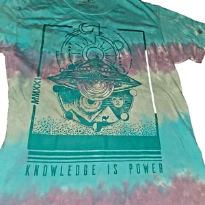 Chemistry Med T-Shirt – Blue/Green/Purple Tye-Dye - Picture 1 of 6