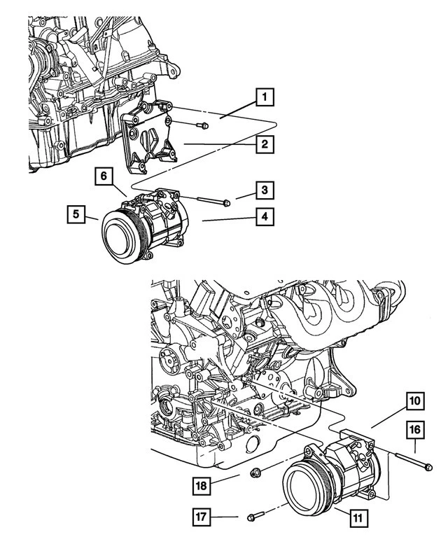 Dodge Caravan 2001-2002 2,4 L *nuevo* bomba compresor aire acondicionado mopar Foto 1 de 4