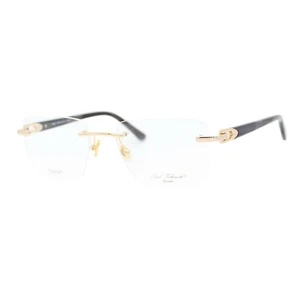 Paul Vosheront PV628 C1 23K Gold Plated Rimless Eyeglasses 57-18-145 W/Case - Picture 1 of 4