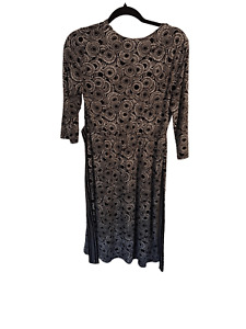 MOTHERHOOD MATERNITY Brown & Black Long Sleeve long Dress size medium